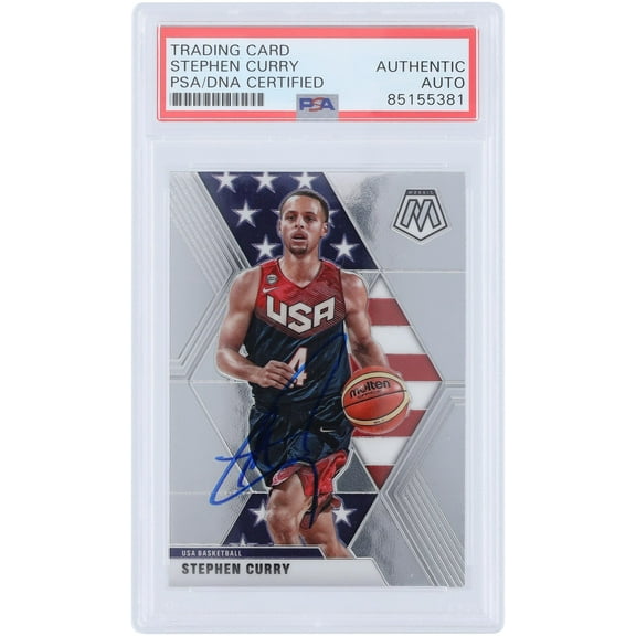 Stephen Curry Team USA Autographed 2019-20 Panini Mosaic #260 PSA Authenticated Card - Fanatics Authentic Certified