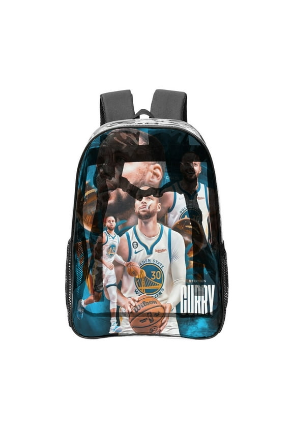 Stephen Curry Transparent Backpack - Guard Dog Security, Durable and Lightweight, Waterproof Design, Comfortable Straps