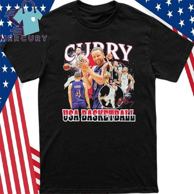 Stephen Curry Usa Basketball 2024 Summer Olympics Team Shirt
