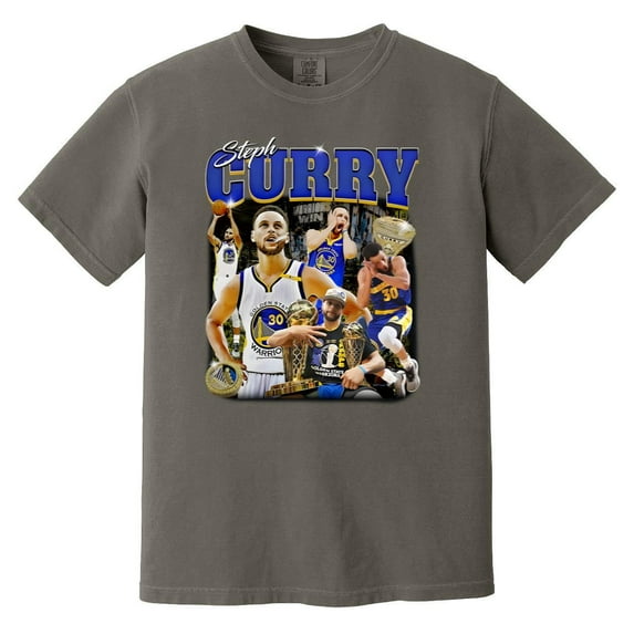 Stephen Curry Warriors 90s Vintage Basketball Fan Graphic Comfort Color T-Shirt