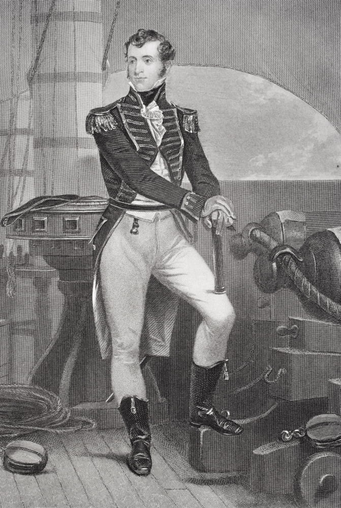 Stephen Decatur 1779-1820 American Naval Officer In War Of 1812 Gave Toast At Banquet And Said Our Country Right Or Wrong From Painting By Alonzo Chappel Canvas Art - Ken Welsh Design Pics (12 x 17)