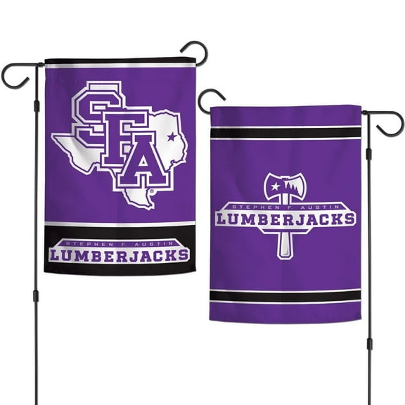Stephen F. Austin Lumberjacks 12.5 x 18" Double Sided Yard and Garden College Banner Flag Is Printed in the USA