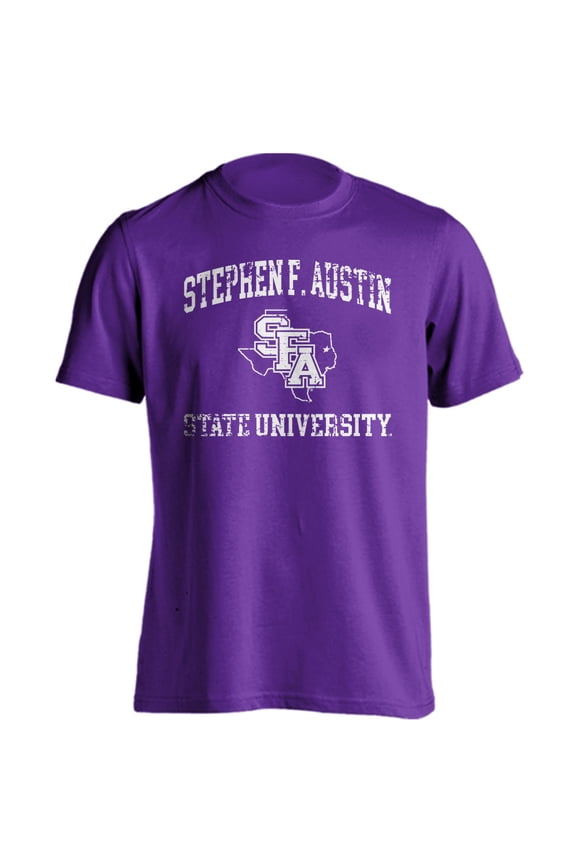 Stephen F. Austin State University Lumberjacks Distressed Retro Short Sleeve T-Shirt