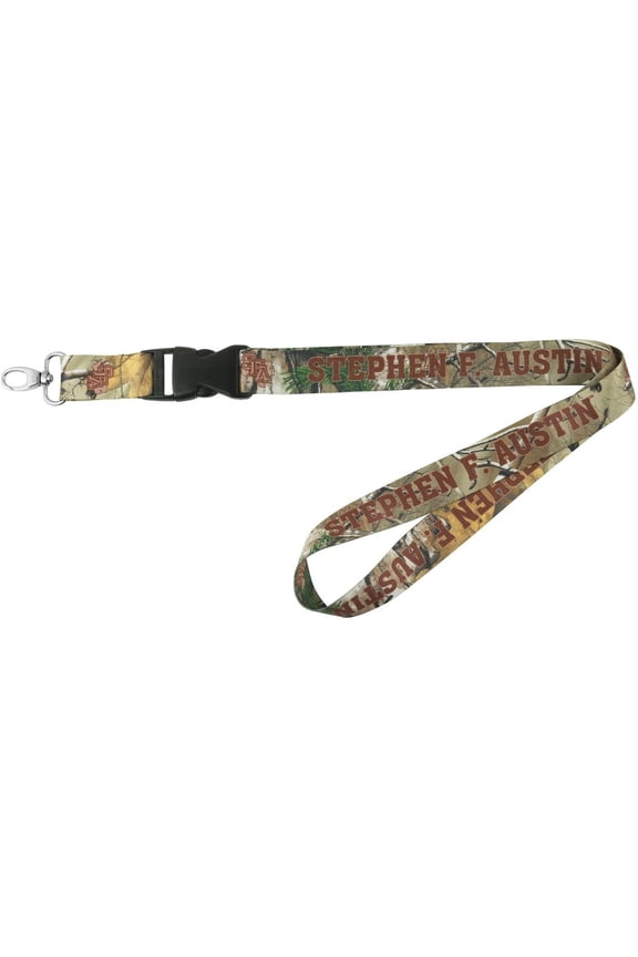 Stephen F Austin University Lumberjacks Realtree Xtra CamoLanyard Keychain Double Sided Breakaway Safety Design Adult 18 Inch