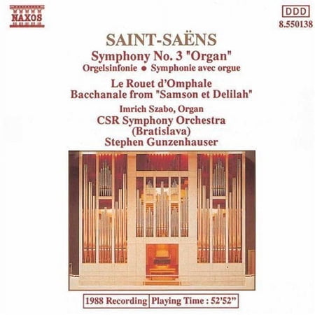 Stephen Gunzenhauser - Symphony 3 "Organ" - Music & Performance - CD