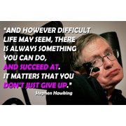 Stephen Hawking Poster Quotes Physics Posters Science Classroom Growth Mindset Math School Teacher Wall Art Inspiring Mindsets Artwork Quote Elementary Educational Teaching Learning Teachers
