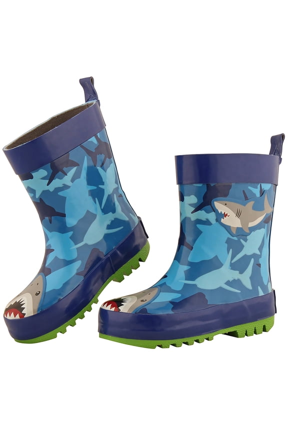 All Over Shark Print Rain Boots