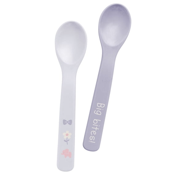 Stephen Joseph Baby Silicone Spoon Set, First Stage Feeding Spoons for Infants, Spoon Set Encourages Self-Feeding, Toddler Feeding Spoons, Elephant