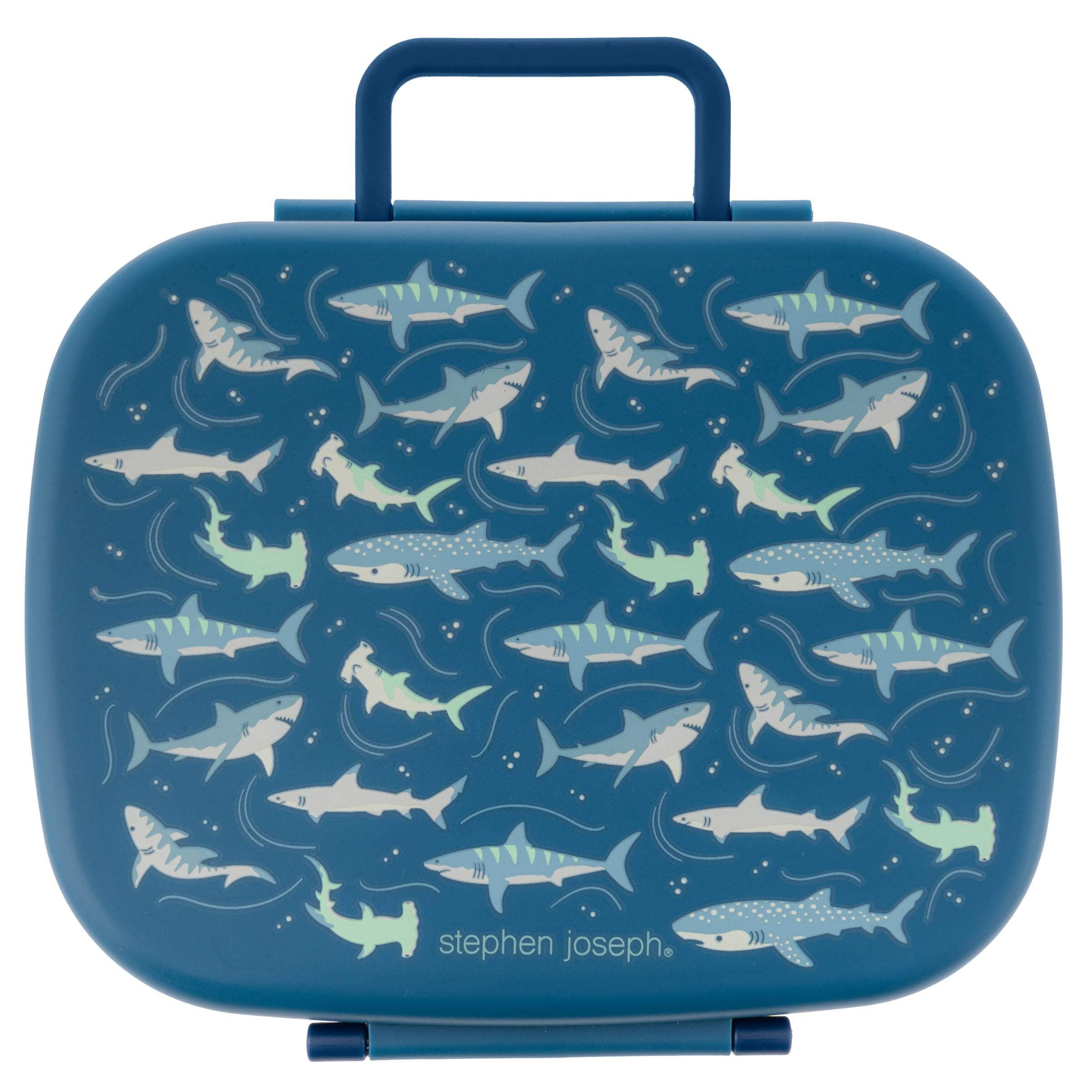 Stephen Joseph, Bento Box with Removable Tray, Sauce tray, Leak Proof box for Kids, Shark