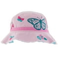thumbnail image 1 of Stephen Joseph, Bucket Hats, Summer Hat for Toddlers, One Size, Pink Butterfly, 1 of 2