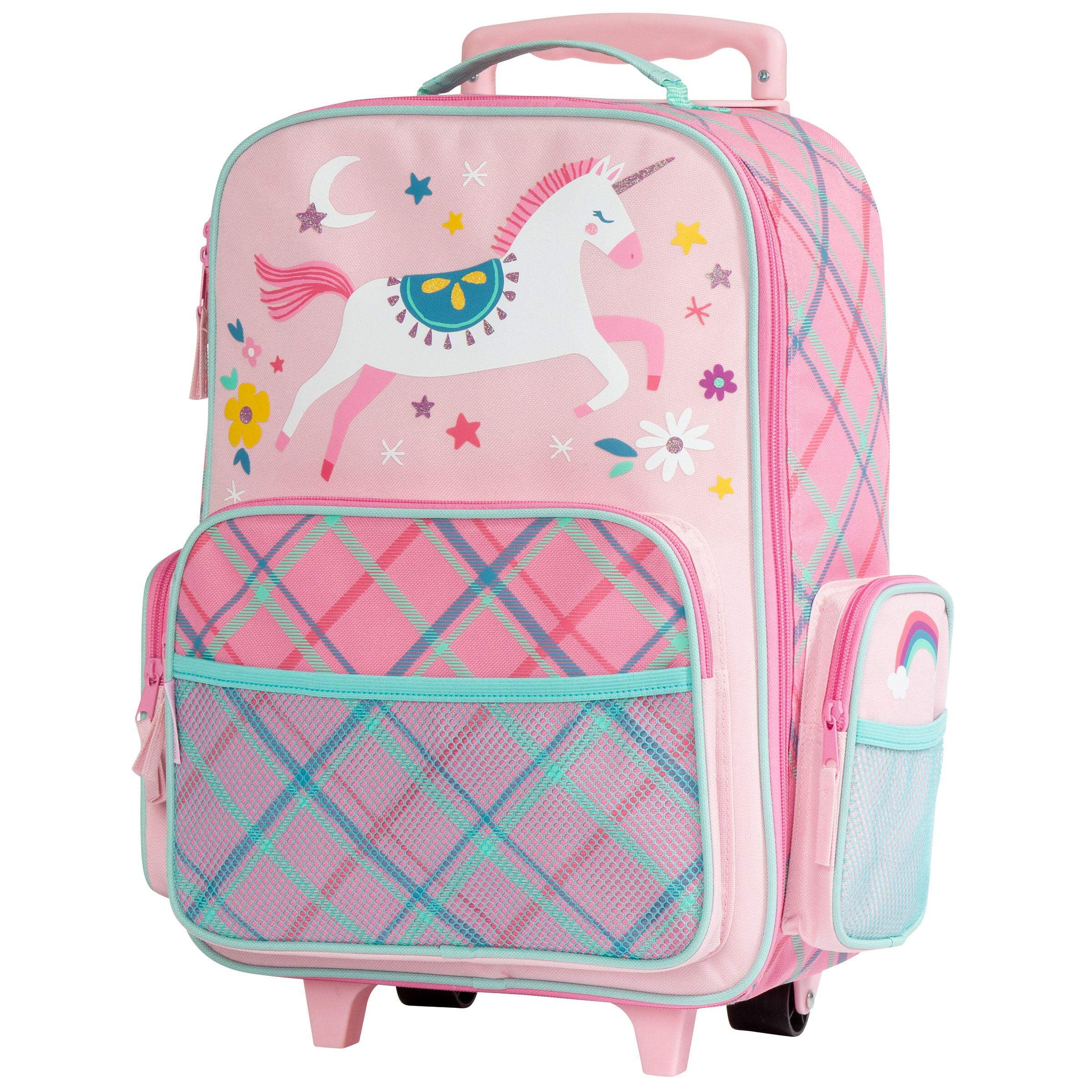 Stephen Joseph Classic Rolling Luggage Suitcase Carry on Travel for Kids Unicorn Pink Walmart