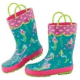 thumbnail image 1 of Stephen Joseph Kids Toddler Girls Blue Mermaid Rain Snow Boot Shoes, Size 10, 1 of 4