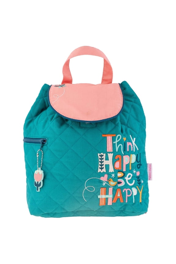 Kids' Unisex Toddler Back to School, Quilted Backpack, Think Happy