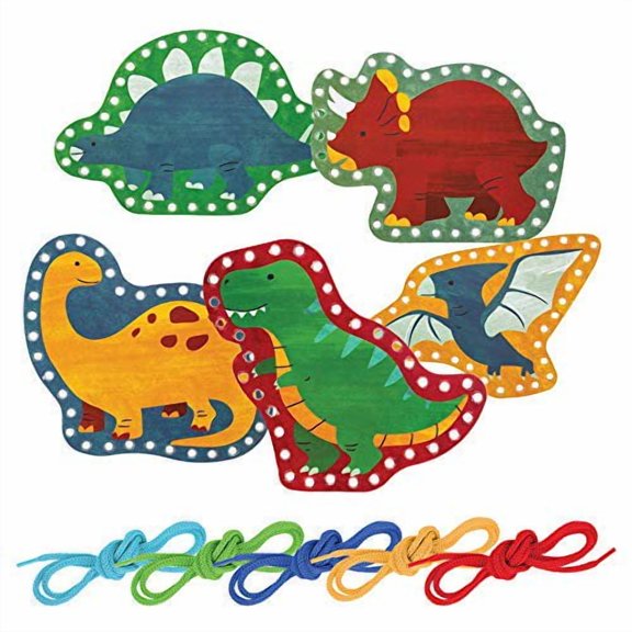 Stephen Joseph Lacing Cards, Dino