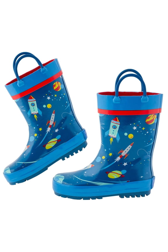 , Rain Boots, Waterproof Rain Boots, Removable insole, Non-Slip Shoes, Outer Space