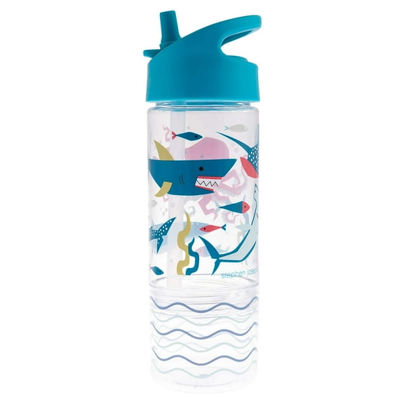 Stephen Joseph SIP and Snack Bottle, Bottle 350ml + Snack Cup 104ml, Butterfly, Shark