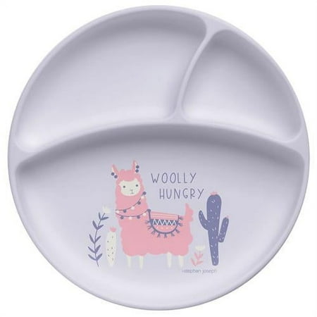 Stephen Joseph Silicone Baby Plate Llama