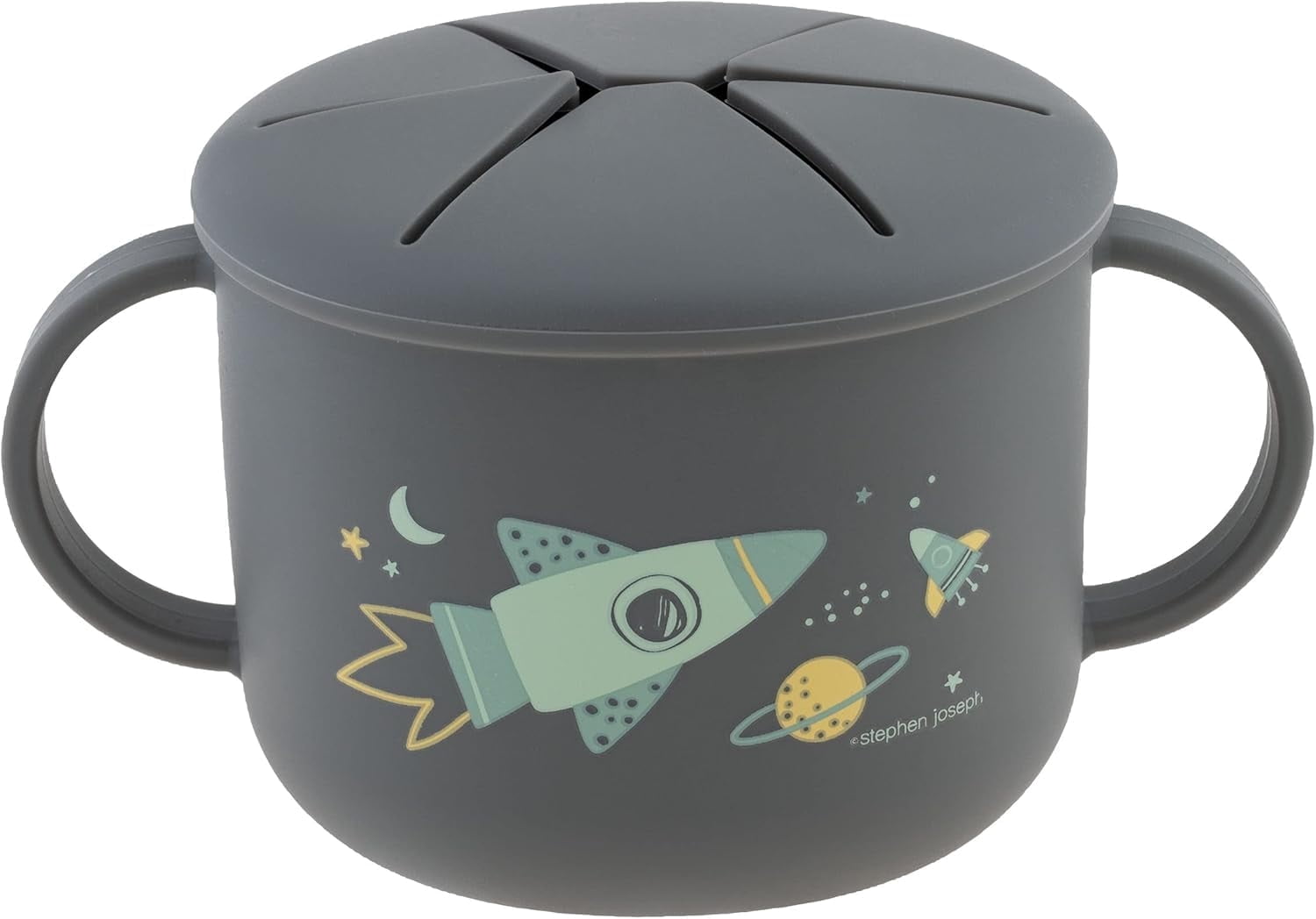 Stephen Joseph Silicone Snack Cup, 0.09 Liters, Space