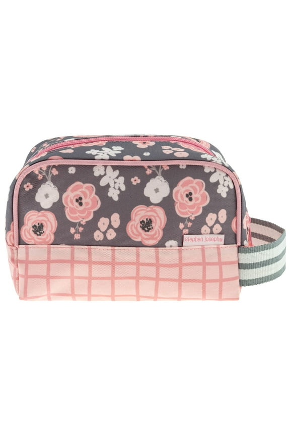 , Toiletry Bags, Kids Travel Bag, Toiletry Organizer, Charcoal Flower