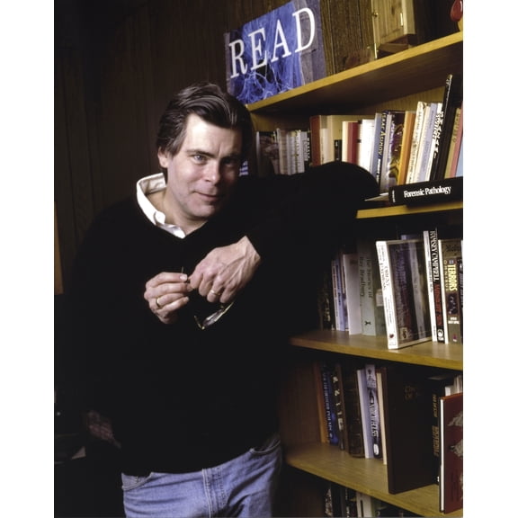 Stephen King in Black Sweater Photo Print (8 x 10)