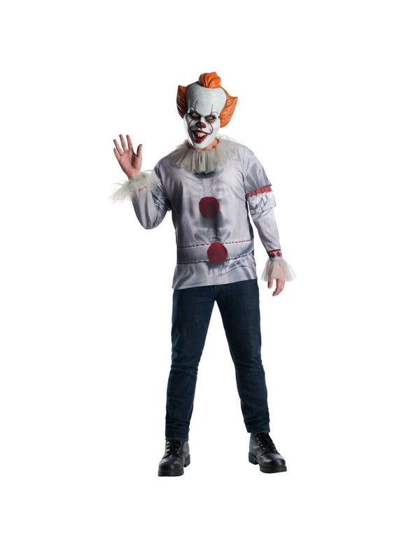 Stephen King's It Pennywise Men's Halloween Fancy-Dress Costume for Adult, One Size