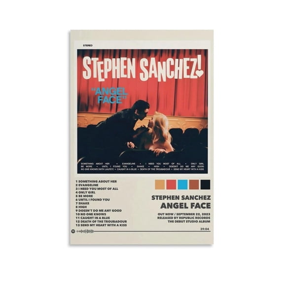 Stephen Sanchez Angel Face Canvas Poster Bedroom Decoration Landscape Office Valentine's Birthday Gift