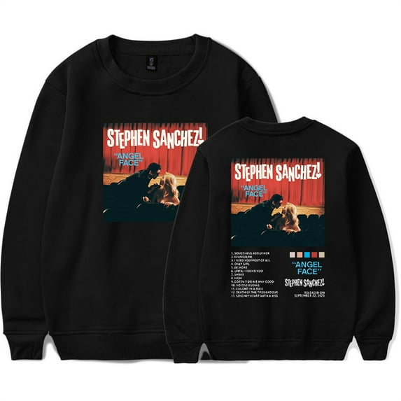 Stephen Sanchez Angel Face Crewneck Unique Sweatshirt Casual Top Fashion Clothes
