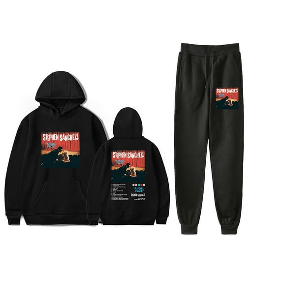 Stephen Sanchez Angel Face Hoodie Jogger Pant Casual Fashion Sweatpant 2 Piece Suit