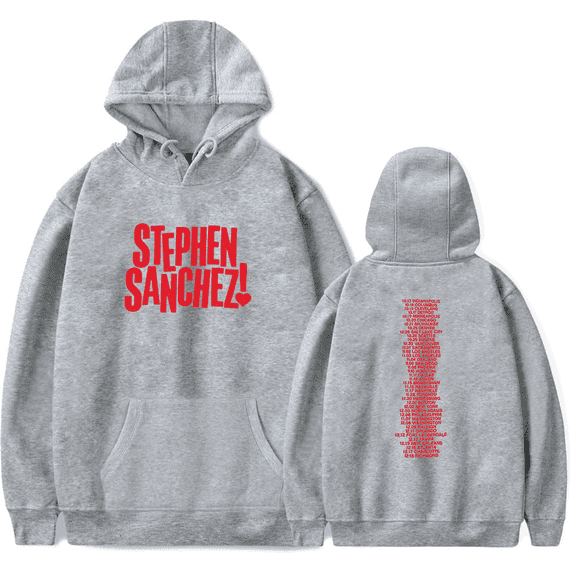 Stephen Sanchez Exclamation Heart Logo Merch Hoodie Long Sleeve Vintage Singer Hoodie Men Women Tracklist Pullover