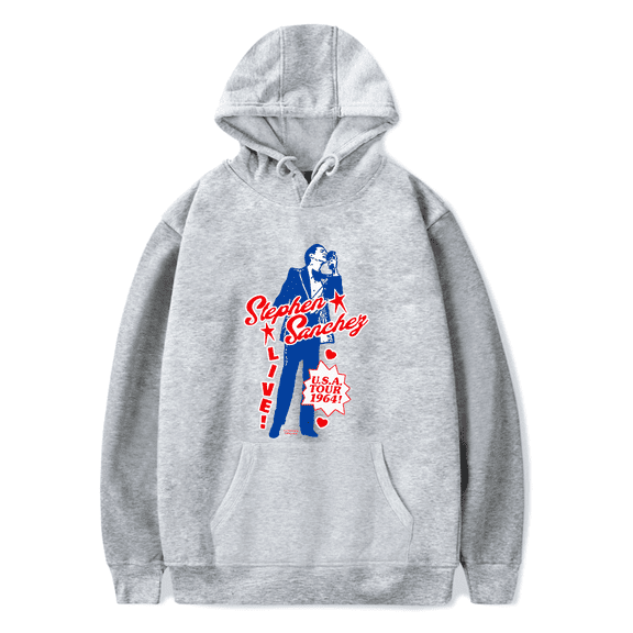 Stephen Sanchez Merch Hoodie Exclamation Heart Logo Hoodie Long Sleeve Men Women Tracklist Sweatshirt Pullover