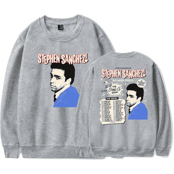 Stephen Sanchez Merch Long Sleeve Sweatshirt Crewneck Live Tour 2024 Vintage Hoodies Sweatshirts Men Women