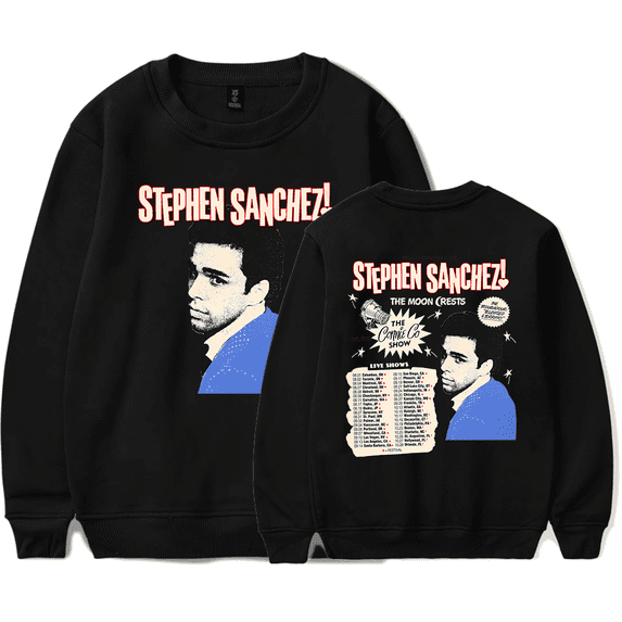 Stephen Sanchez Merch Long Sleeve Sweatshirt Crewneck Live Tour 2024 Vintage Hoodies Sweatshirts Men Women