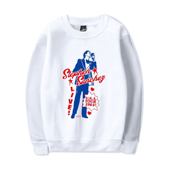 Stephen Sanchez Merch Sweatshirt Exclamation Heart Logo Long Sleeve Men Women Hoodie Tracklist Crewneck Sweatshirts Streetwear