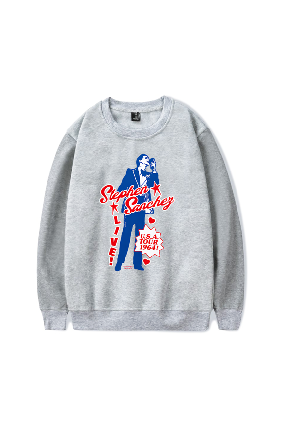Stephen Sanchez Merch Sweatshirt Exclamation Heart Logo Long Sleeve Men Women Hoodie Tracklist Crewneck Sweatshirts Streetwear