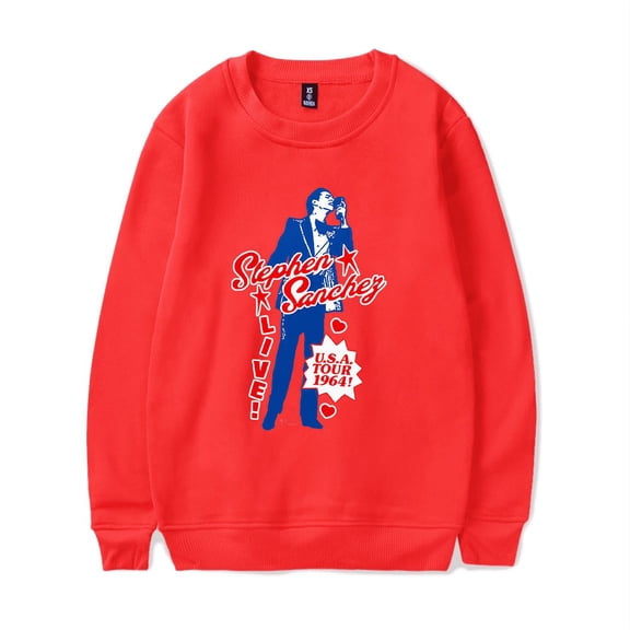 Stephen Sanchez Merch Sweatshirt Exclamation Heart Logo Long Sleeve Men Women Hoodie Tracklist Crewneck Sweatshirts Streetwear
