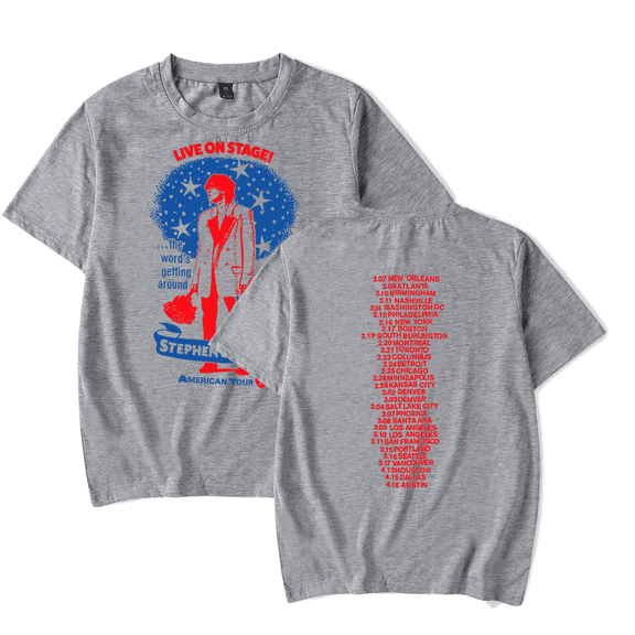 Stephen Sanchez Merch T Shirt Tour Ringer Tracklist T-Shirt Short Sleeve Men Women Tracklist Top Tees