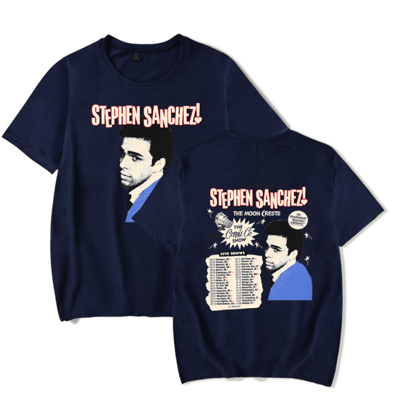 Stephen Sanchez T Shirt Live Tour 2024 Merch T-Shirt New Short Sleeve Summer Men Women Tracklist Top Tee Unisex