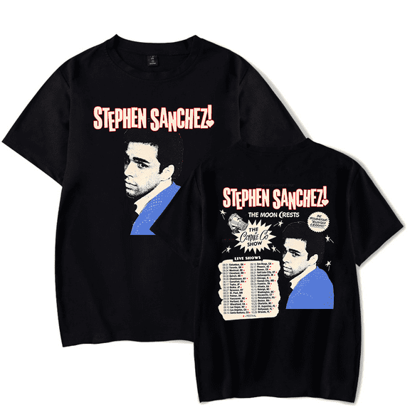 Stephen Sanchez T Shirt Live Tour 2024 Merch T-Shirt New Short Sleeve Summer Men Women Tracklist Top Tee Unisex