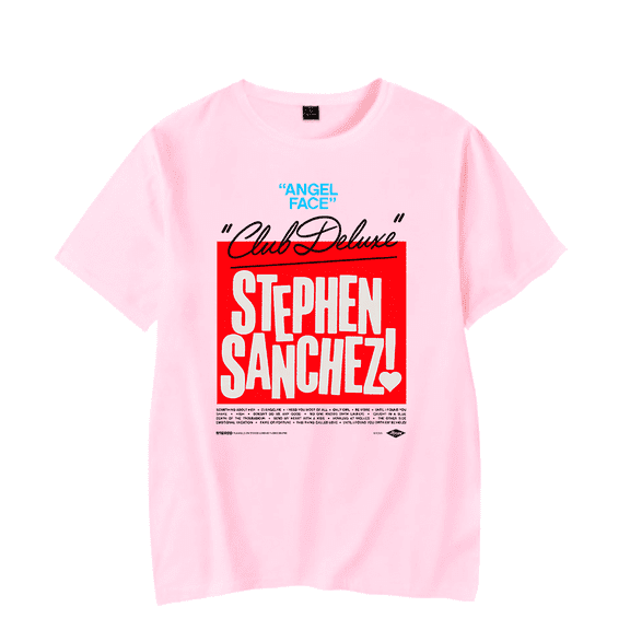 Stephen Sanchez T Shirt Tour Merch Casual Logo T-Shirt New Short Sleeve Men Women Tracklist Top Tee Unisex