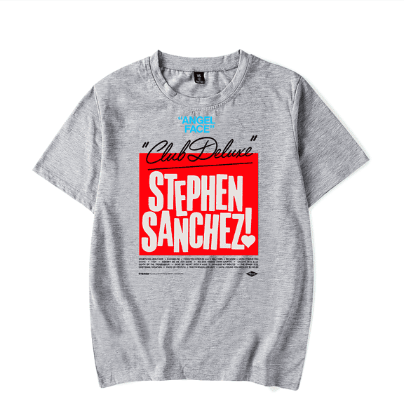 Stephen Sanchez T Shirt Tour Merch Casual Logo T-Shirt New Short Sleeve Men Women Tracklist Top Tee Unisex