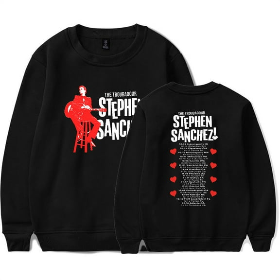 Stephen Sanchez Tour Crewneck Fashion Sweatshirt Casual Pullover Hip Hop Clothes