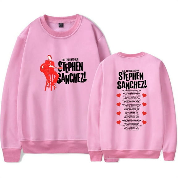 Stephen Sanchez Tour Crewneck Fashion Sweatshirt Casual Pullover Hip Hop Clothes