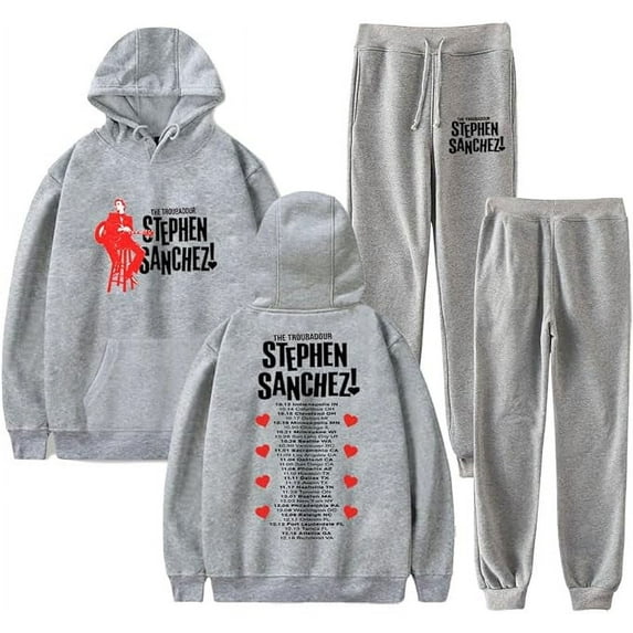 Stephen Sanchez Tour Hoodies Set Angel Face Album Merch For Men/Women Cosplay Sweatshirt Pants Two Piece Set