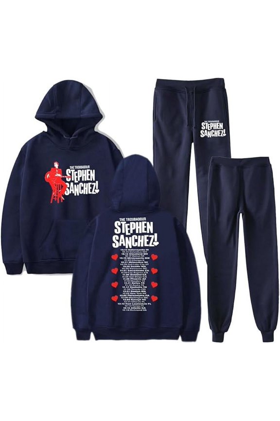 Stephen Sanchez Tour Hoodies Set Angel Face Album Merch For Men/Women Cosplay Sweatshirt Pants Two Piece Set