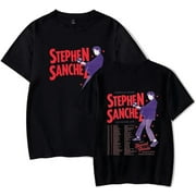 JYXLWDH Stephen Sanchez Tour T-Shirt Merch Casual Short Sleeved T Shirt Unisex Tee