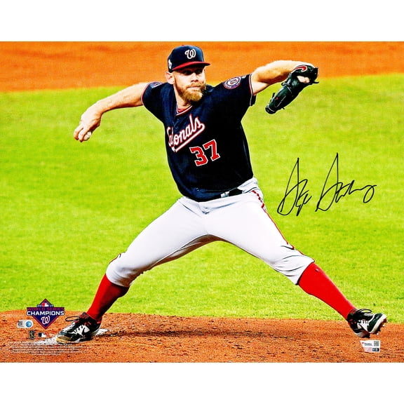 Stephen Strasburg Autographed 16x20 Photo Washington Nationals Fanatics & MLB Holo 233358