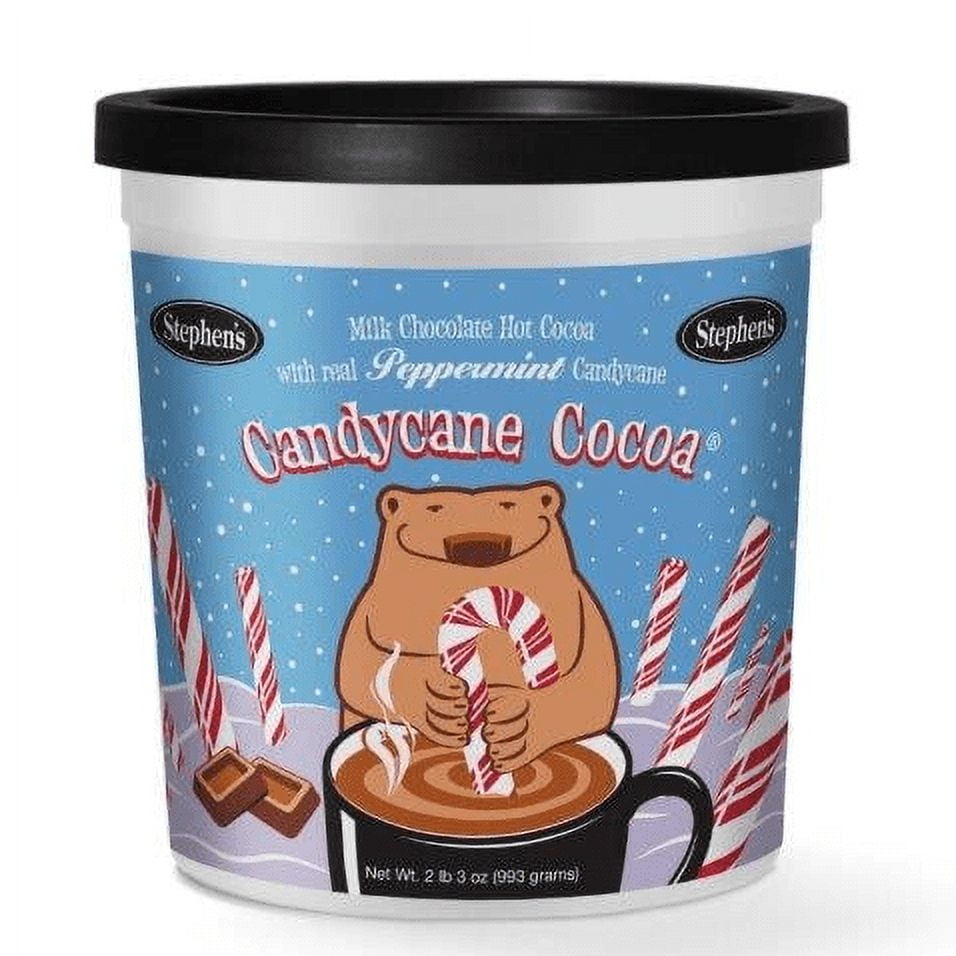 Stephen's Gourmet Candycane Hot Cocoa Powder Drink Mix Canister, 35 oz