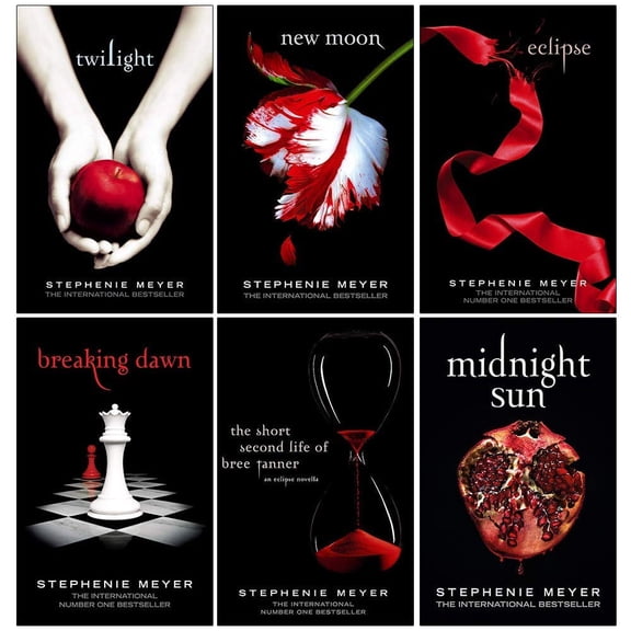 Stephenie Meyer Twilight Saga Complete 6 Books Collection (Twilight, New Moon, Eclipse, Breaking Dawn, The Short Second Life Of Bree Tanner, Midnight Sun)