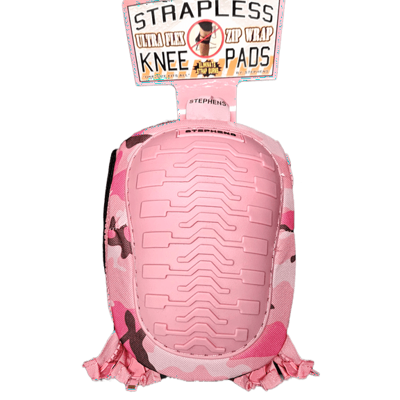 Stephens Strapless Ultra Flex Zip Wrap Knee Pads Pink Camo