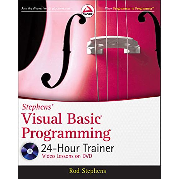 Pre-Owned Stephens' Visual Basic Programming 24-Hour Trainer [With DVD] (Hardcover) 0470943351 9780470943359